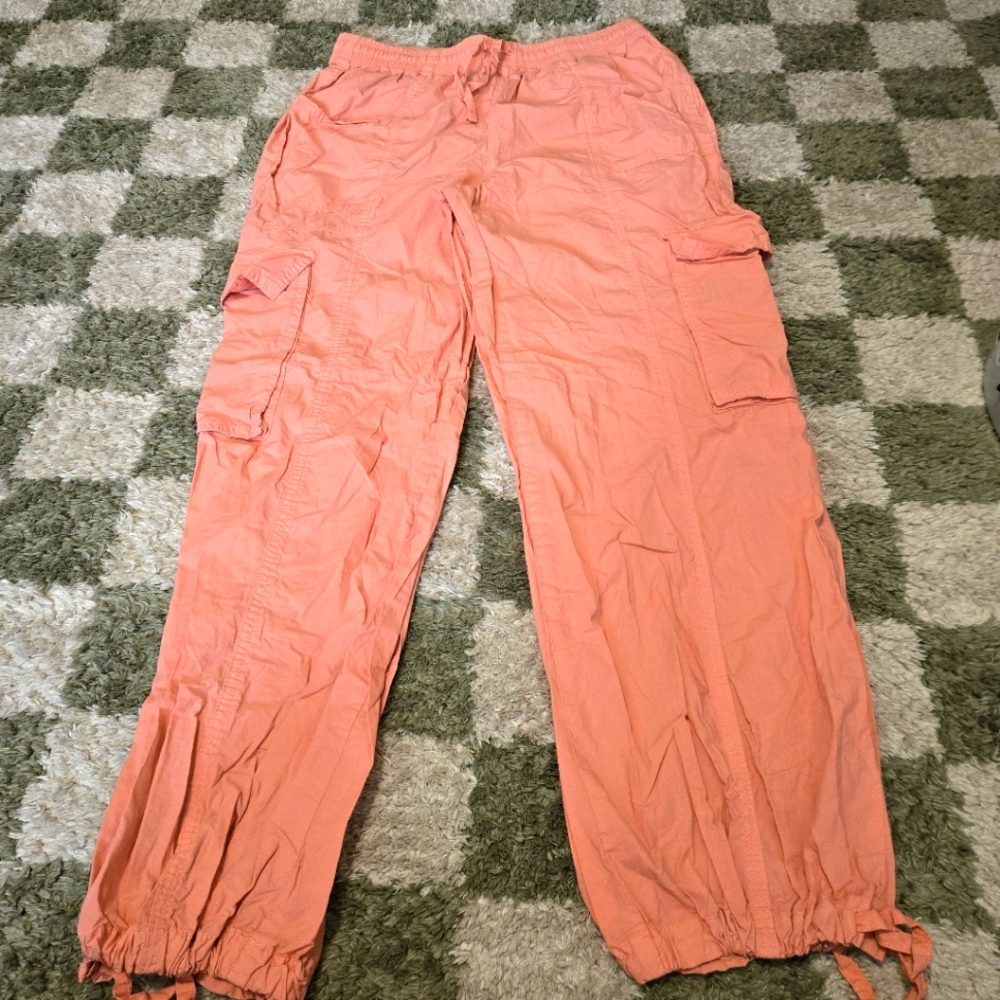 Aerie Pink Cargo Joggers